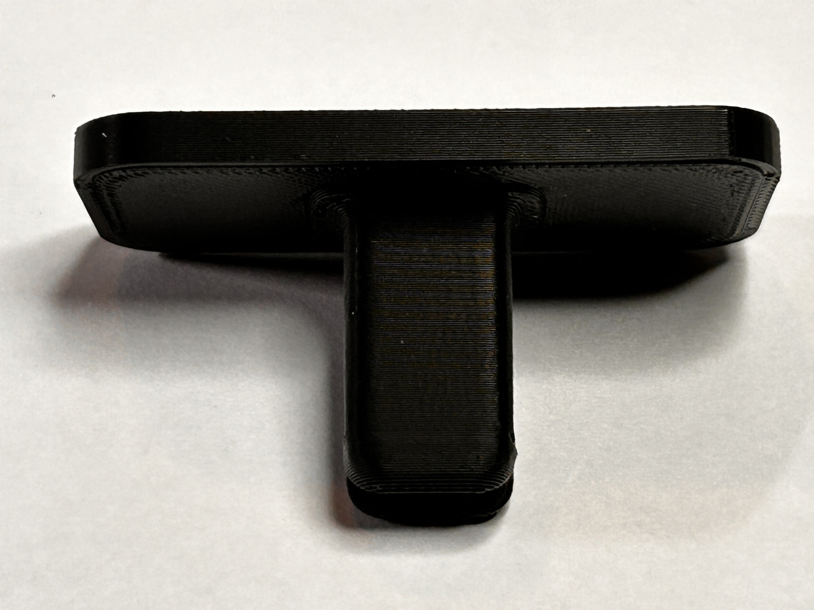 Rear view of the reusable 3D-printed University Slate accessory clip